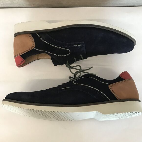 Sotoalto Navy Colorblock Suede Leather Oxford  Lace Up Shoes Men's EU 43 US 10 - Picture 14 of 14